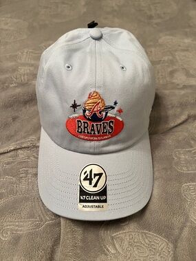 New Mens 47 brand ATLANTA BRAVES adjustable hat.
